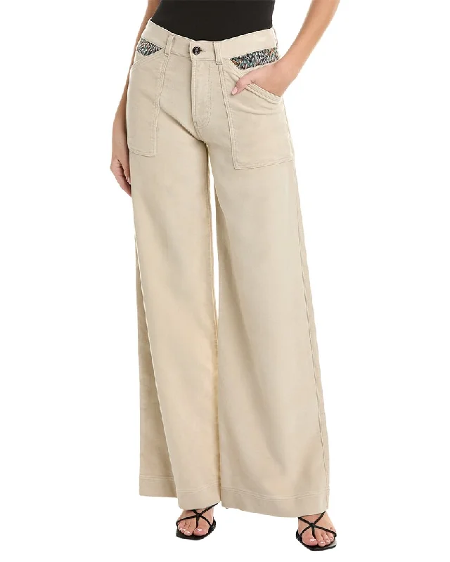 Office appropriate dress pants for women in blackMissoni Cargo Wool-Blend Trouser