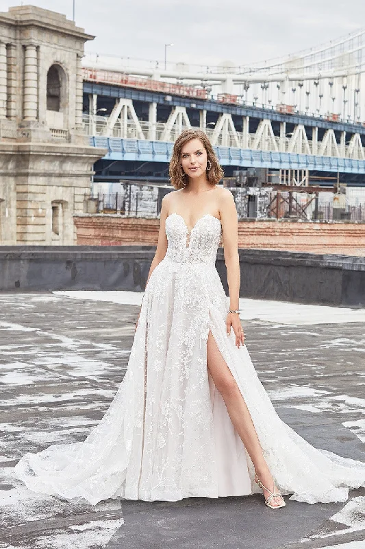 Quilted - fabric wedding dress for a unique textureMJ913 -  Julip