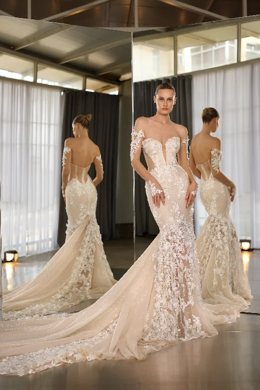 S - curve - flattering mermaid wedding dressNadia