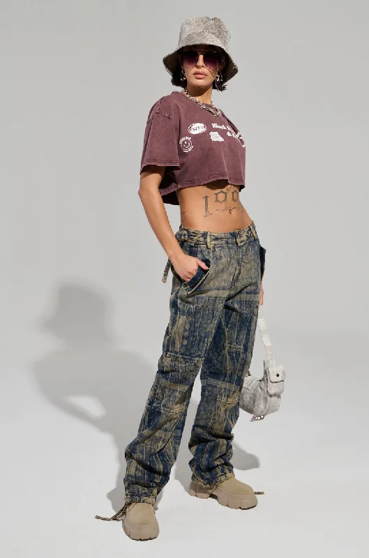 Leather look wide leg denim pants for women in a bold and stylish lookNEVER LOSE ME DENIM PANT Leather look wide leg denim pants for women in a bold and stylish lookNEVER LOSE ME DENIM PANT
