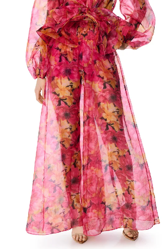 Patchwork wide leg pants for women in a creative and unique styleOLIVIA PLEATED PALAZZO PANT Patchwork wide leg pants for women in a creative and unique styleOLIVIA PLEATED PALAZZO PANT