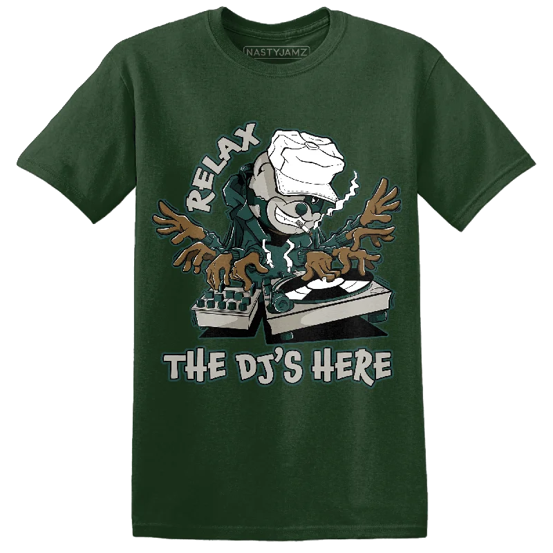 Long - sleeved women's T - shirt with a flutter - sleeve designNastyJamz Oxidized Green 4s T Shirt Match BER The DJ Here