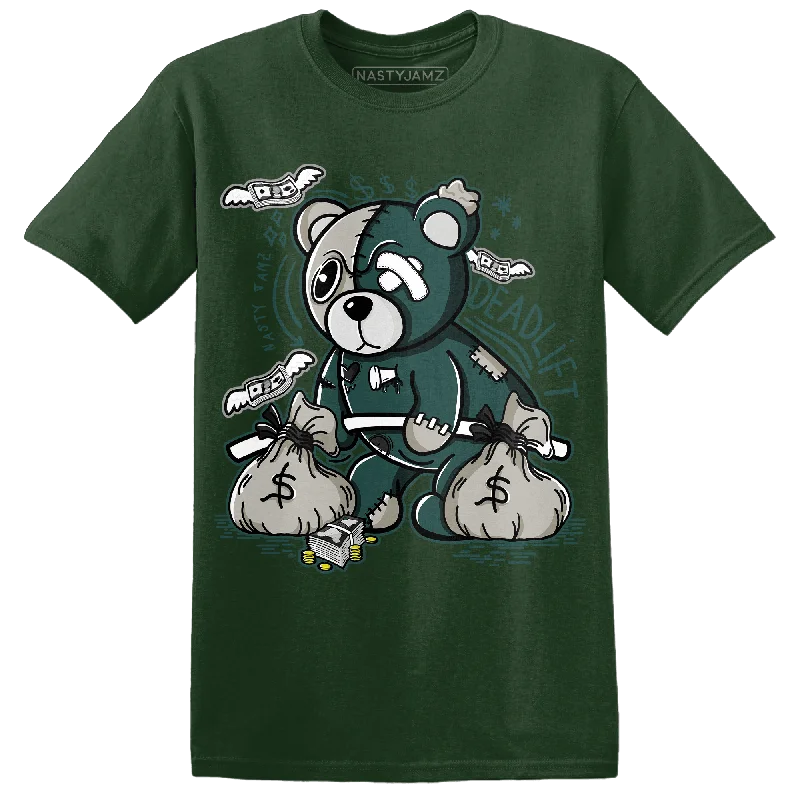 Women's T - shirt with a lace - detailed sleeveNastyJamz Oxidized Green 4s T Shirt Match Deadlift BER