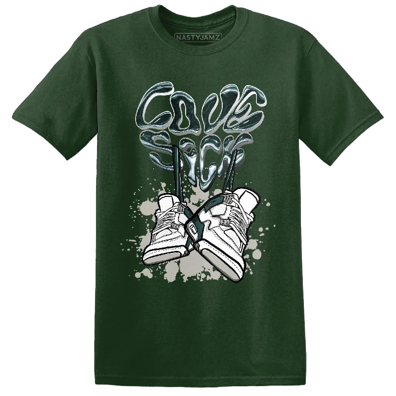 Women's T - shirt with a cropped and fitted bodice and a flared skirtNastyJamz Oxidized Green 4s T Shirt Match Sneaker Love Sick Women's T - shirt with a cropped and fitted bodice and a flared skirtNastyJamz Oxidized Green 4s T Shirt Match Sneaker Love Sick