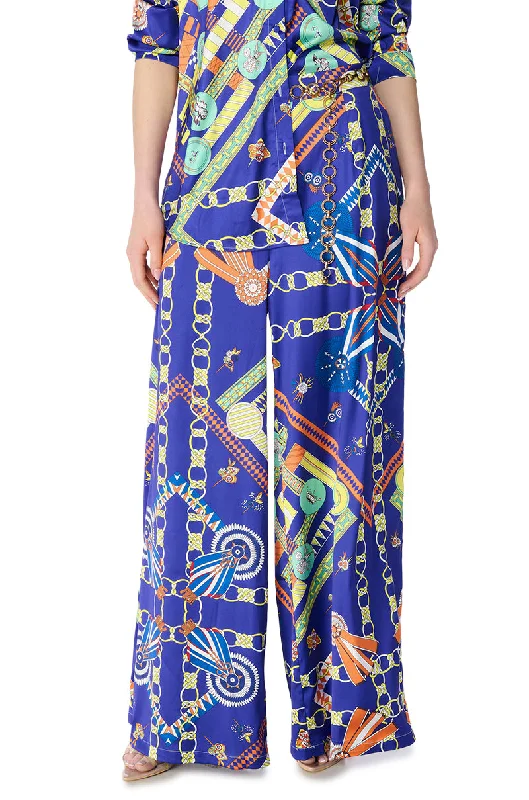 Ankle - length pants for women in a versatile stylePARISIAN SATIN PRINTED PALAZZO PANT Ankle - length pants for women in a versatile stylePARISIAN SATIN PRINTED PALAZZO PANT