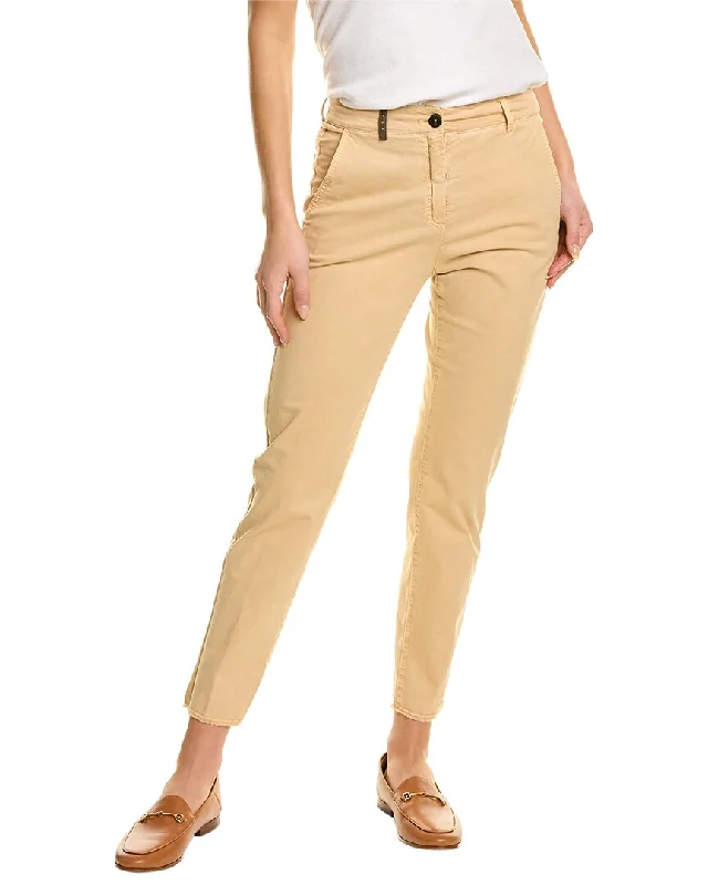 Trousers with side slits for women in a modern designPeserico Trouser