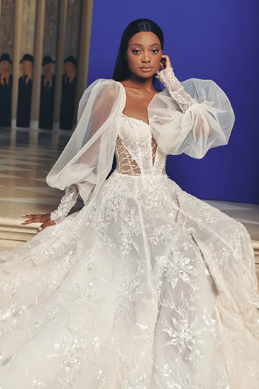 Modest - style wedding dress for a conservative bridePipa