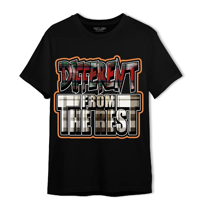 Women's T - shirt with a cropped and boxy fitNastyJamz Plaid 5s T Shirt Match Different From The Rest