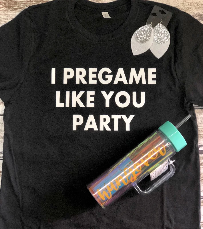Printed women's T - shirt with animal printsPregame Party Tee