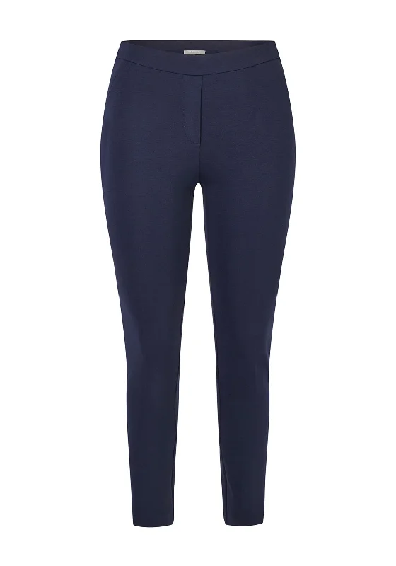 Culottes with wide leg and ruffled hem for women in a feminine and stylish styleRabe Pressed Pleat Leg Leggings, Navy