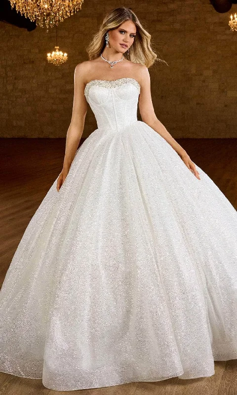 Italian - made luxury wedding dressRachel Allan Bridal RB6149 - Sweetheart Basque Bridal Ballgown