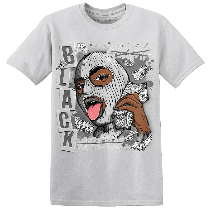 Cable knit women's T - shirt with a shawl collarNastyJamz Retro High OG Black White 1s T Shirt Match No Sugar No Cream