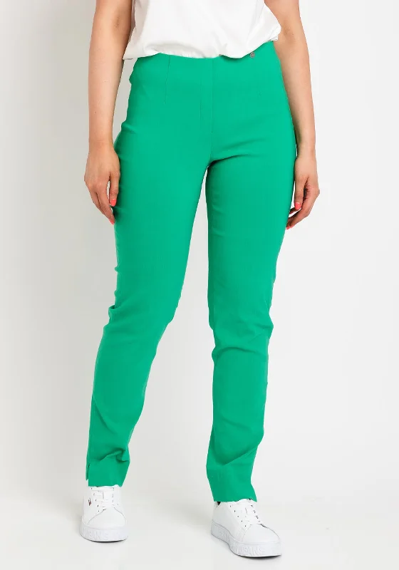 Ripped jeans for women in a punk styleRobell Marie Full Length Slim Leg Trousers, Emerald Green