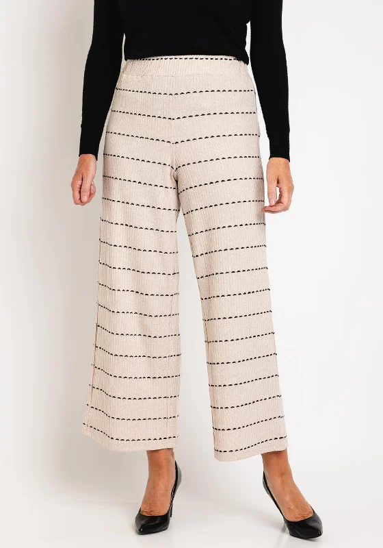 High waisted skinny jeans for women in a figure - hugging styleEver Sassy Stitch Stripe Ribbed Wide Trouser, Beige High waisted skinny jeans for women in a figure - hugging styleEver Sassy Stitch Stripe Ribbed Wide Trouser, Beige