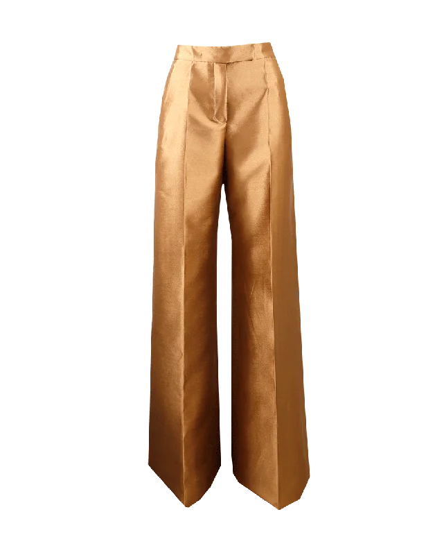 Leatherette pants for women in a cruelty - free optionShantung Wide Leg Pant