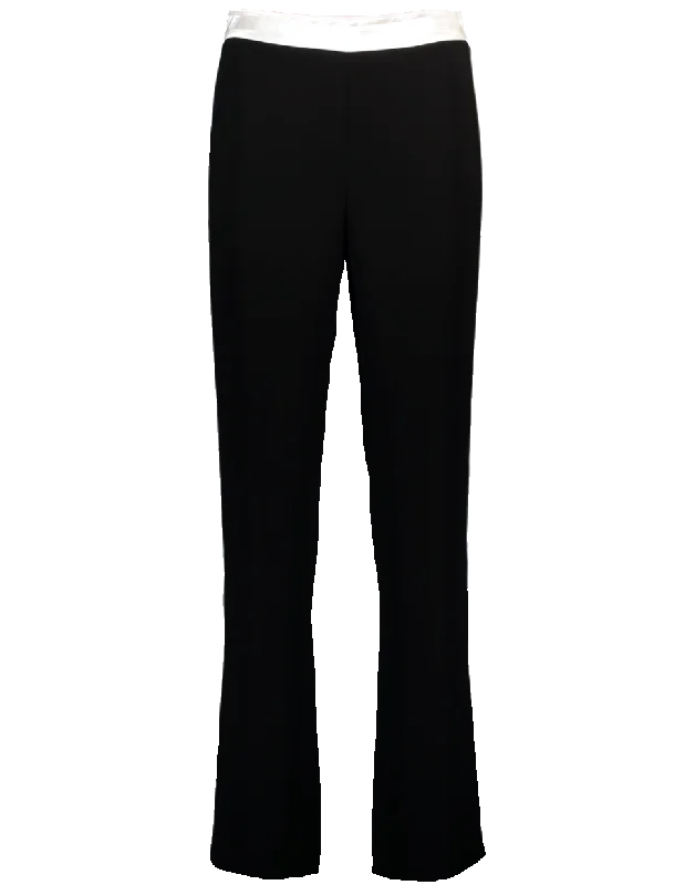 Culottes with ruffled hem for women in a feminine styleSide Stripe Trouser