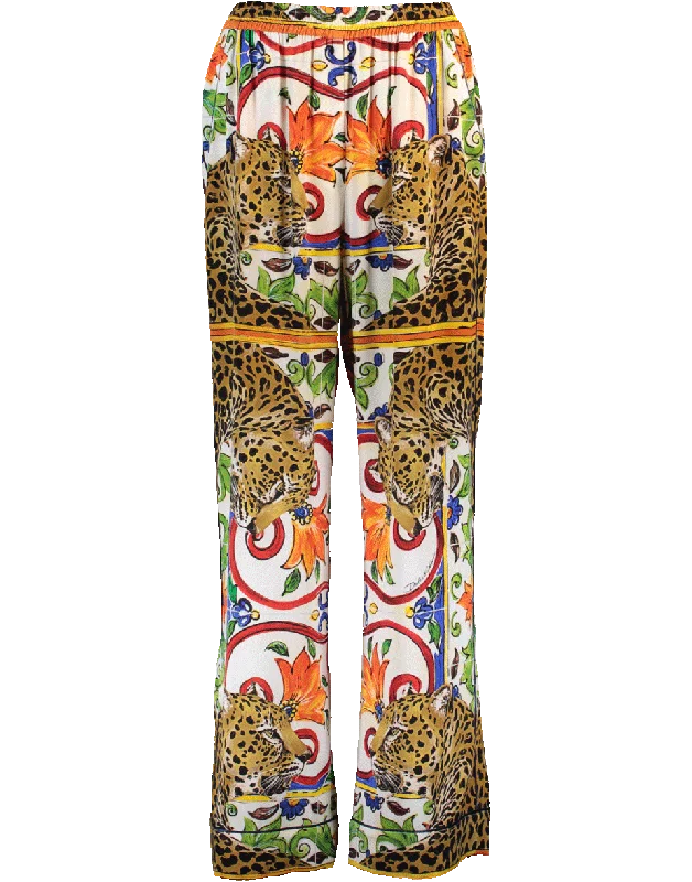 Floral print wide leg dress pants for women in a fresh and formal styleSilk Palazzo Pant Floral print wide leg dress pants for women in a fresh and formal styleSilk Palazzo Pant