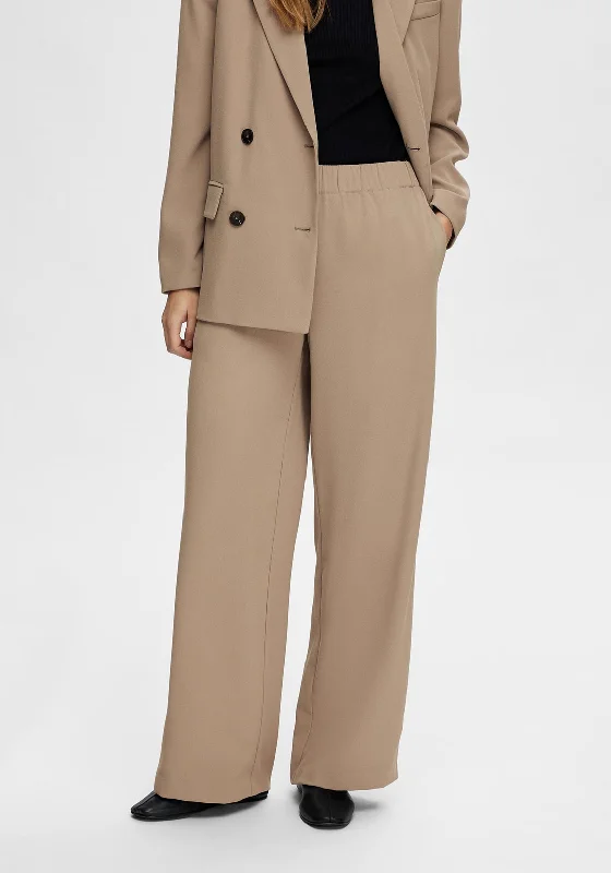 High waisted wide leg pants for women in summerSelected Femme Tinni Relaxed Wide Leg Trouser, Greige High waisted wide leg pants for women in summerSelected Femme Tinni Relaxed Wide Leg Trouser, Greige