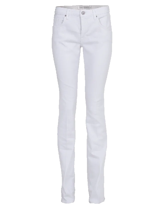 Plaid wide leg jeans for women in a preppy and trendy styleSlim Flare Pant