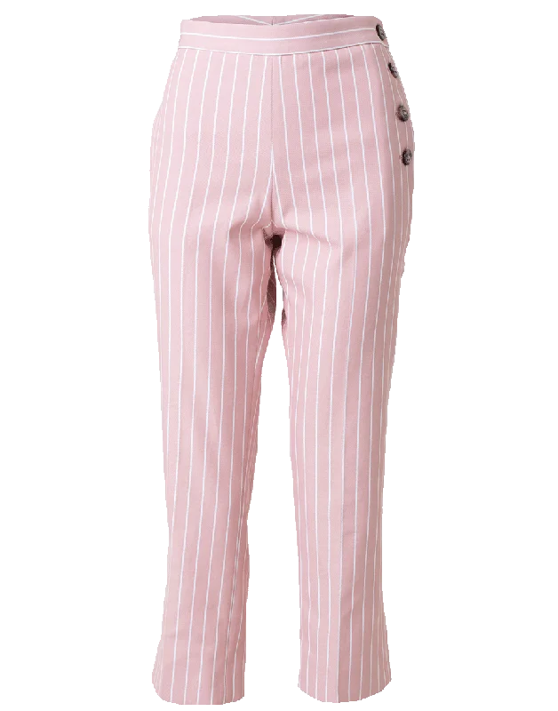 Culottes with side pockets for women in a functional and stylish styleStripe Side Opening Pant Culottes with side pockets for women in a functional and stylish styleStripe Side Opening Pant