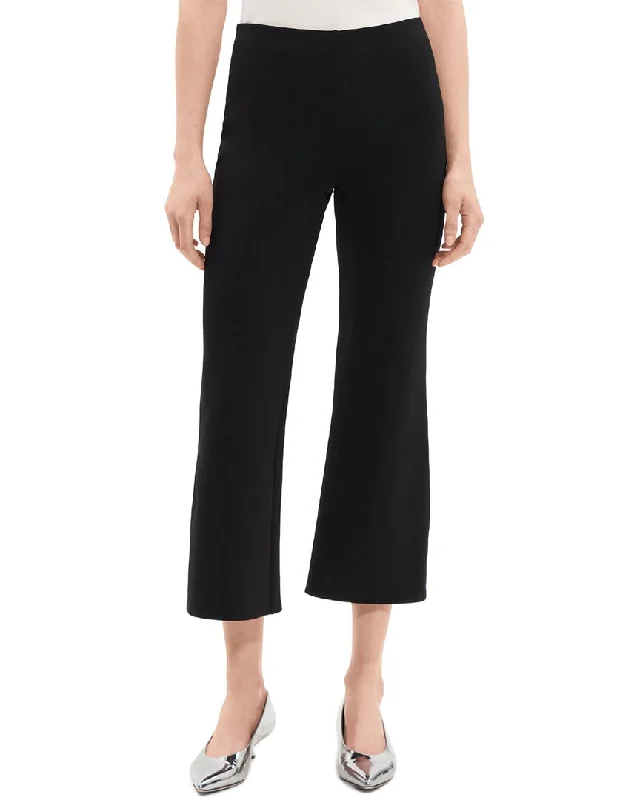 High waisted cargo wide leg pants for women in a practical and stylish styleTheory Kick Pant