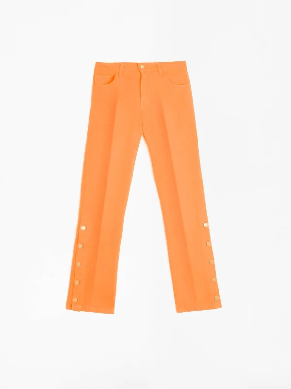 Capri pants for women in springTrouser Fabiola Denim Light In Orange Fab