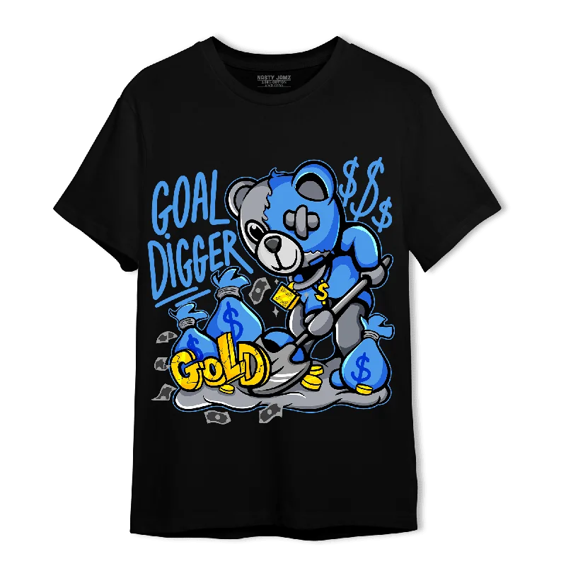 Women's T - shirt with a burnout floral patternNastyJamz University Blue 5s T Shirt Match Goal Digger BER