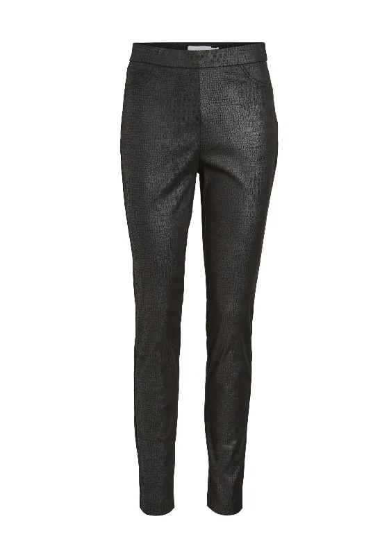 Metallic effect pants for women in a glamorous styleVila Pines High Rise Coated Leggings, Black Metallic effect pants for women in a glamorous styleVila Pines High Rise Coated Leggings, Black