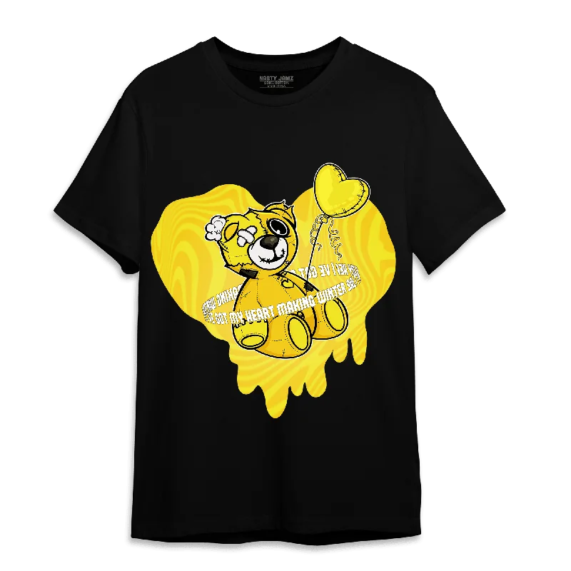 Printed women's T - shirt with a retro - inspired patternNastyJamz Vivid Sulfur 4s T Shirt Match BER Winter