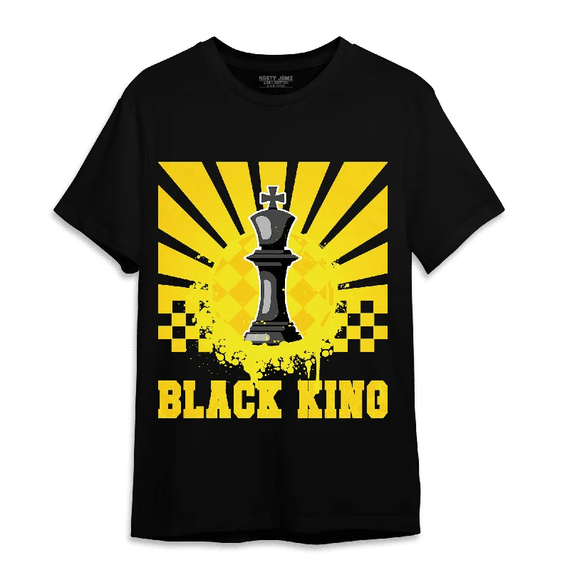 Women's T - shirt with a geometric printNastyJamz Vivid Sulfur 4s T Shirt Match Black King Collection