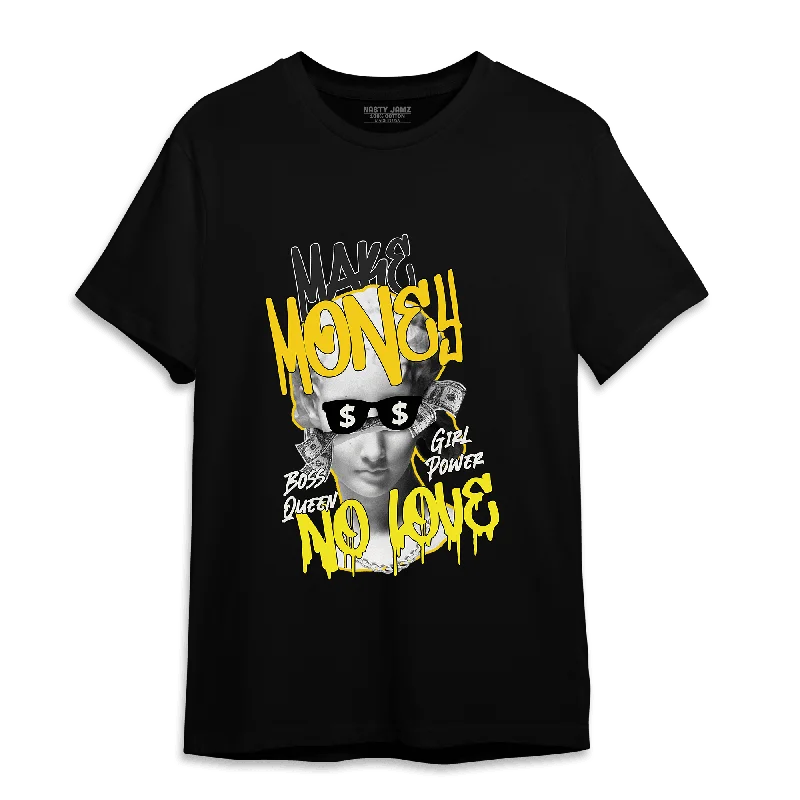 Printed women's T - shirt with a tropical patternNastyJamz Vivid Sulfur 4s T Shirt Match Make Money No Love