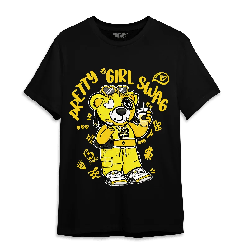 Embroidered women's T - shirt with floral designsNastyJamz Vivid Sulfur 4s T Shirt Match Pretty Girl Swag BER