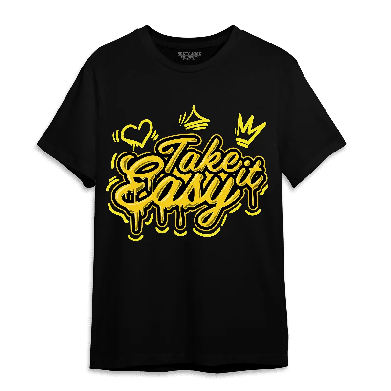 Women's T - shirt with a ribbed cuffs and hemNastyJamz Vivid Sulfur 4s T Shirt Match Take It Easy