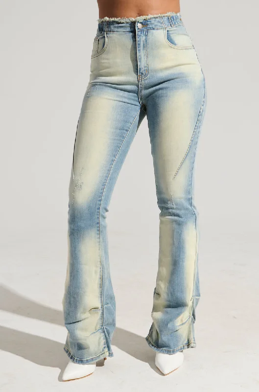 Stretch yoga pants for women to exerciseWASHED UP FOR GOOD DENIM PANT