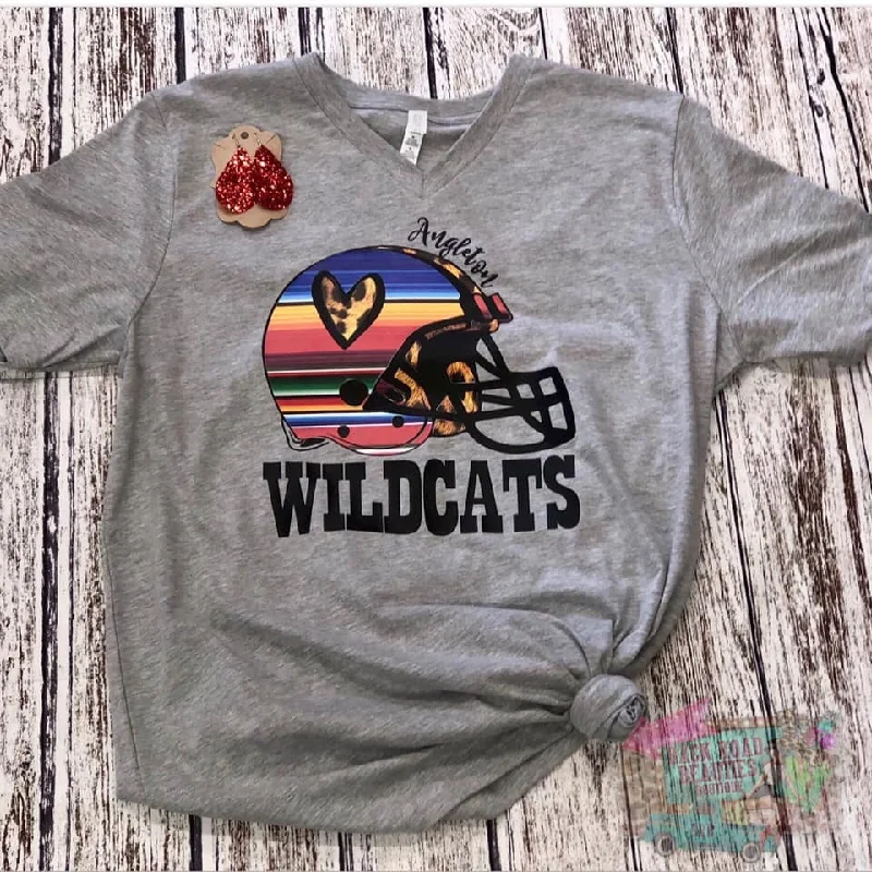 Sequined women's T - shirt for a glamorous occasionWildcats Serape Spirit Shirt
