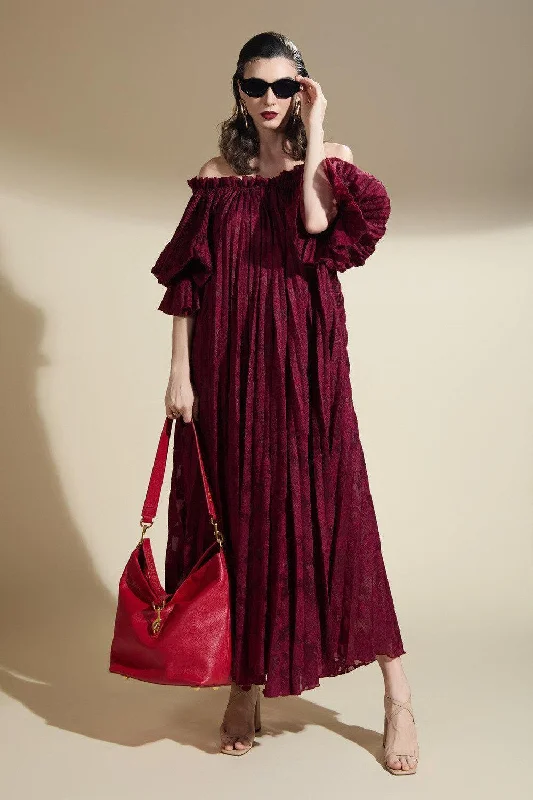 Short Dresses with Sequined Accents for Ladies' Night OutAlaya Gathered Pleated Brocade Maxi Dress Short Dresses with Sequined Accents for Ladies' Night OutAlaya Gathered Pleated Brocade Maxi Dress