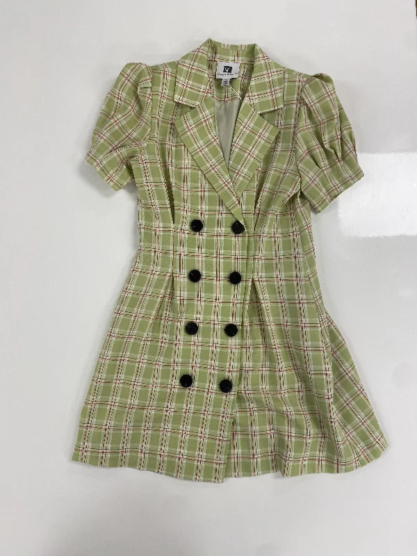 Dresses with Satin and Lace Trimmed Neckline and Ruffled Sleeves for Ladies' Sophisticated and Girly LookBlazer Checkered Green Belted Dress Dresses with Satin and Lace Trimmed Neckline and Ruffled Sleeves for Ladies' Sophisticated and Girly LookBlazer Checkered Green Belted Dress