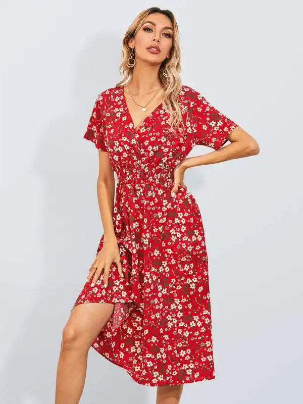 Dresses with Embroidered Tribal Patterns and Satin Sash for Ladies' Cultural and Glamorous LookCasual Summer Bohemian Print Square Neck Dress Dresses with Embroidered Tribal Patterns and Satin Sash for Ladies' Cultural and Glamorous LookCasual Summer Bohemian Print Square Neck Dress