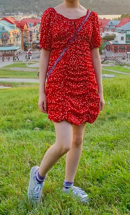 Dresses with Sequined Stripes for Ladies' Bold and Fashionable LookDraw String Of- the-Shoulder Ruffled Mini Dress Dresses with Sequined Stripes for Ladies' Bold and Fashionable LookDraw String Of- the-Shoulder Ruffled Mini Dress