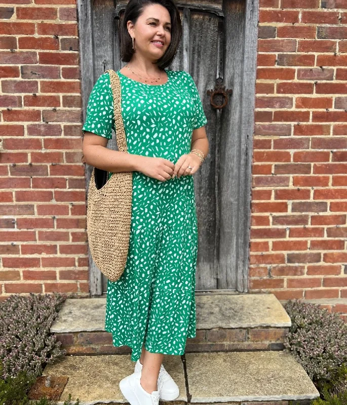 Princess Style Tulle Dresses for Ladies' Weekend BrunchGreen Tiered Confetti Smock Dress Princess Style Tulle Dresses for Ladies' Weekend BrunchGreen Tiered Confetti Smock Dress