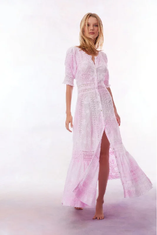 Long Dresses with Side Slit for Ladies' Mobility and StyleMinka Maxi Dress-PEONY PINK Long Dresses with Side Slit for Ladies' Mobility and StyleMinka Maxi Dress-PEONY PINK