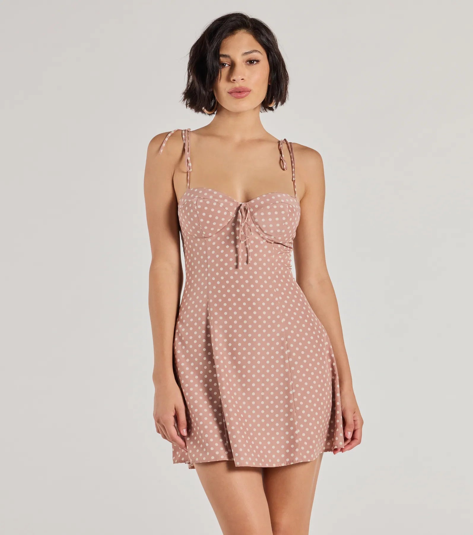 Dresses with Sequined Dots for Ladies' Playful and Sultry LookPerfectly Poised Sweetheart Polka Dot A-Line Dress