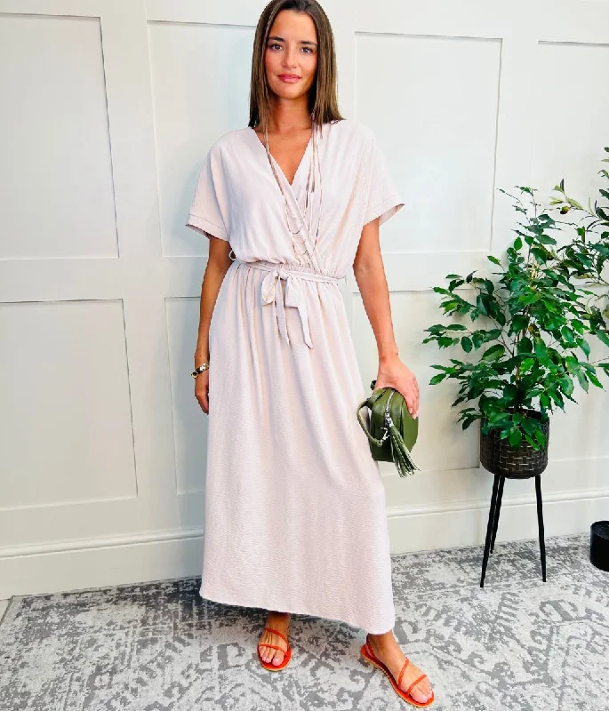 Dresses with Sheer Panels and Beaded Trim and Embroidered Paisley Patterns and Ruffled Hem for Ladies' Sultry and Exotic LookStone Belted Midaxi Dress Dresses with Sheer Panels and Beaded Trim and Embroidered Paisley Patterns and Ruffled Hem for Ladies' Sultry and Exotic LookStone Belted Midaxi Dress