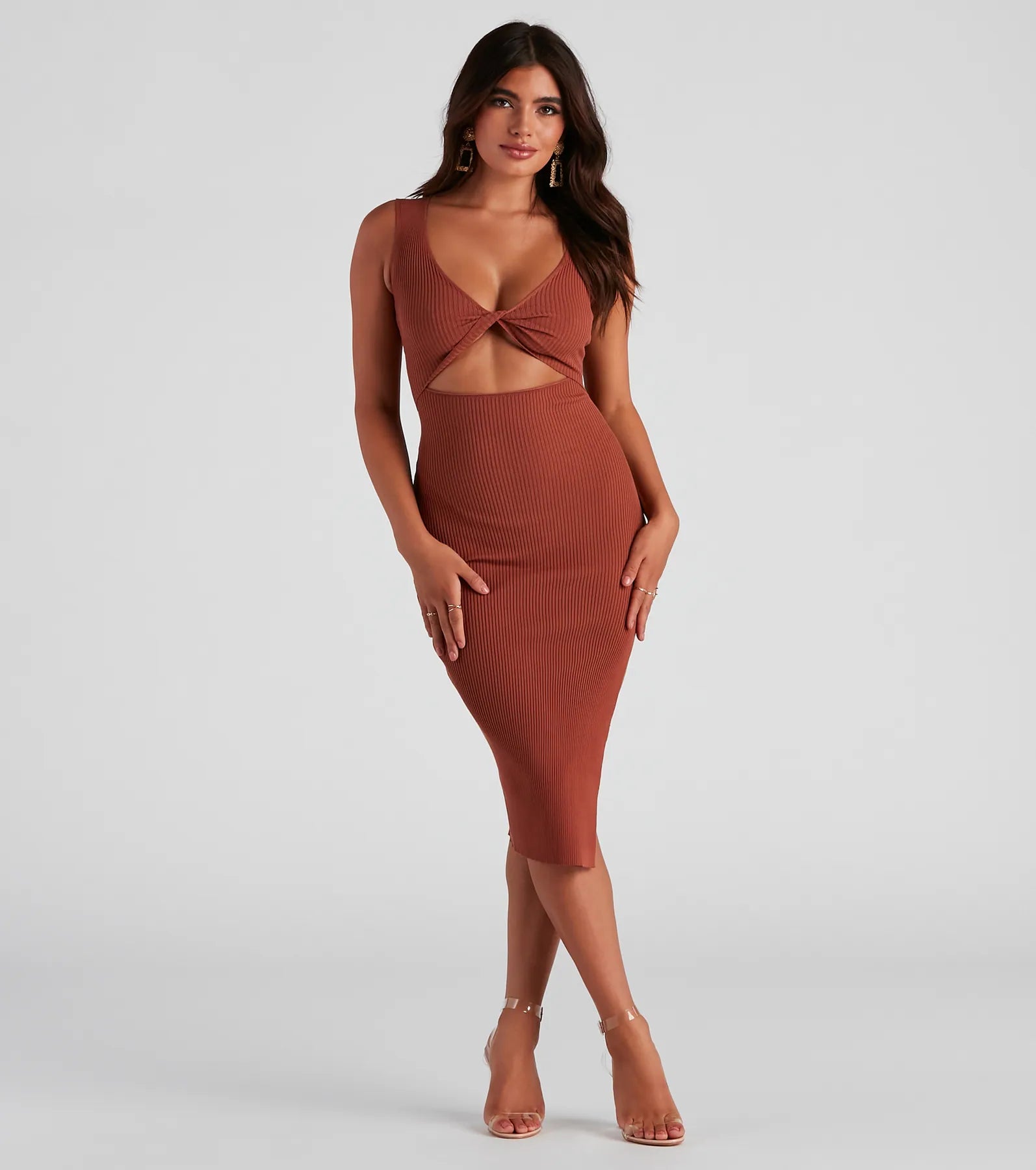 Dresses with Embroidered Birds and Sequined Floral Motifs and Satin and Lace Combo for Ladies' Nature Inspired and Romantic LookStylish Silhouette Midi Sweater Dress Dresses with Embroidered Birds and Sequined Floral Motifs and Satin and Lace Combo for Ladies' Nature Inspired and Romantic LookStylish Silhouette Midi Sweater Dress