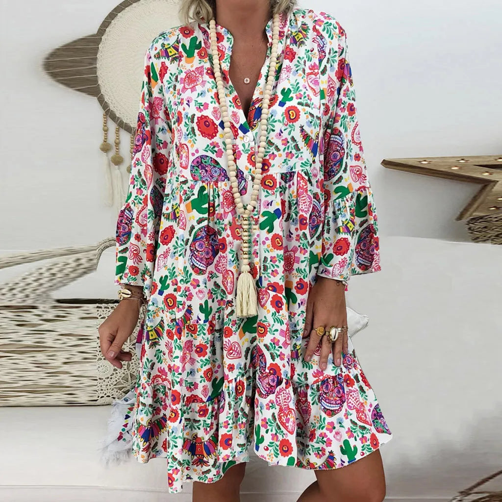 Sleeveless Dresses with Sequined Neckline for Ladies' Glamorous LookAmy Fashion - Summer Y2k Ladies Loose Bohemian Short Women's Boho Dress Sleeveless Dresses with Sequined Neckline for Ladies' Glamorous LookAmy Fashion - Summer Y2k Ladies Loose Bohemian Short Women's Boho Dress
