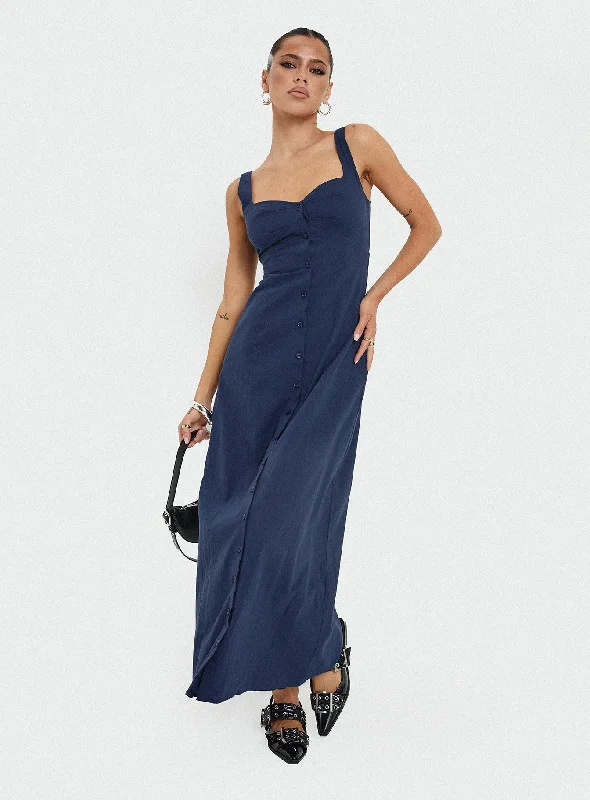 Organza Dresses with Sparkly Appliques for Ladies' Fairy Tale LookVaugn Maxi Dress Navy Organza Dresses with Sparkly Appliques for Ladies' Fairy Tale LookVaugn Maxi Dress Navy