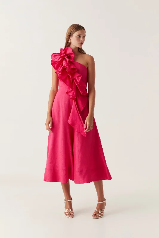 "Homecoming dresses for women to stand out"Adelia Ruffle Midi Dress