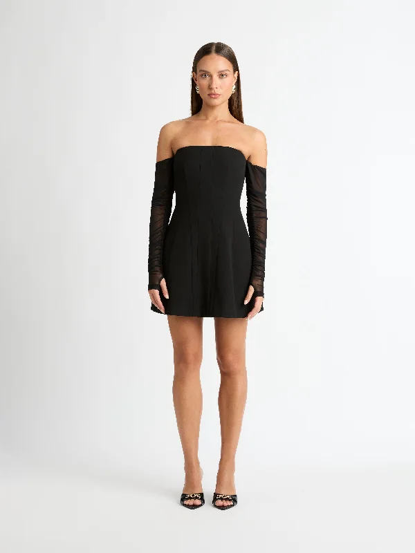 "Ruffled dresses for women for added femininity"ALEISHA MINI DRESS