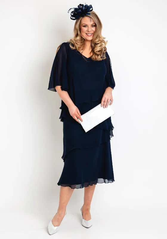 "Flash Sale: Grab Your Favorite Women's Dresses at Unbeatable Prices!"Allison Chiffon Layered Top & Skirt Two Piece, Navy "Flash Sale: Grab Your Favorite Women's Dresses at Unbeatable Prices!"Allison Chiffon Layered Top & Skirt Two Piece, Navy