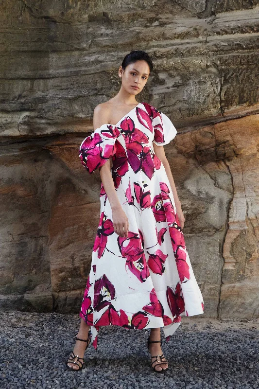 "Boho wedding dresses for women for a free - spirited vibe"Arista Tulip Sleeve Midi Dress "Boho wedding dresses for women for a free - spirited vibe"Arista Tulip Sleeve Midi Dress